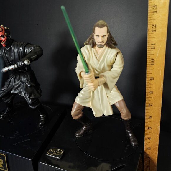 Tested STAR WARS 1999 Interactive Set, Darth Maul,Obi-Wan Kenobi Coin Banks VTG - Picture 4 of 17